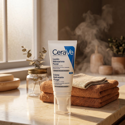 CeraVe Loción Hidratante Facial PM 52ml | Hidratación Piel Seca