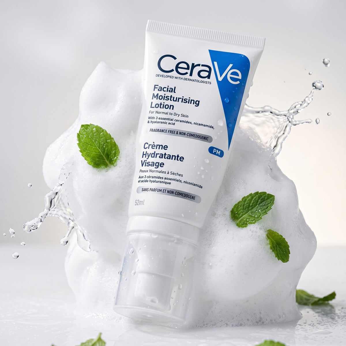 CeraVe Loción Hidratante Facial PM 52ml | Hidratación Piel Seca
