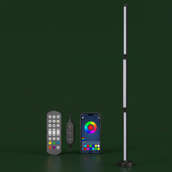 Lámpara de piso RGB | Prendé esto y el cuarto cambia de humor