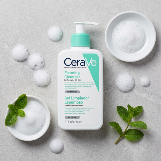 Gel Limpiador Cerave Espumoso Piel Normal A Grasa 236 Ml, FolksSkin