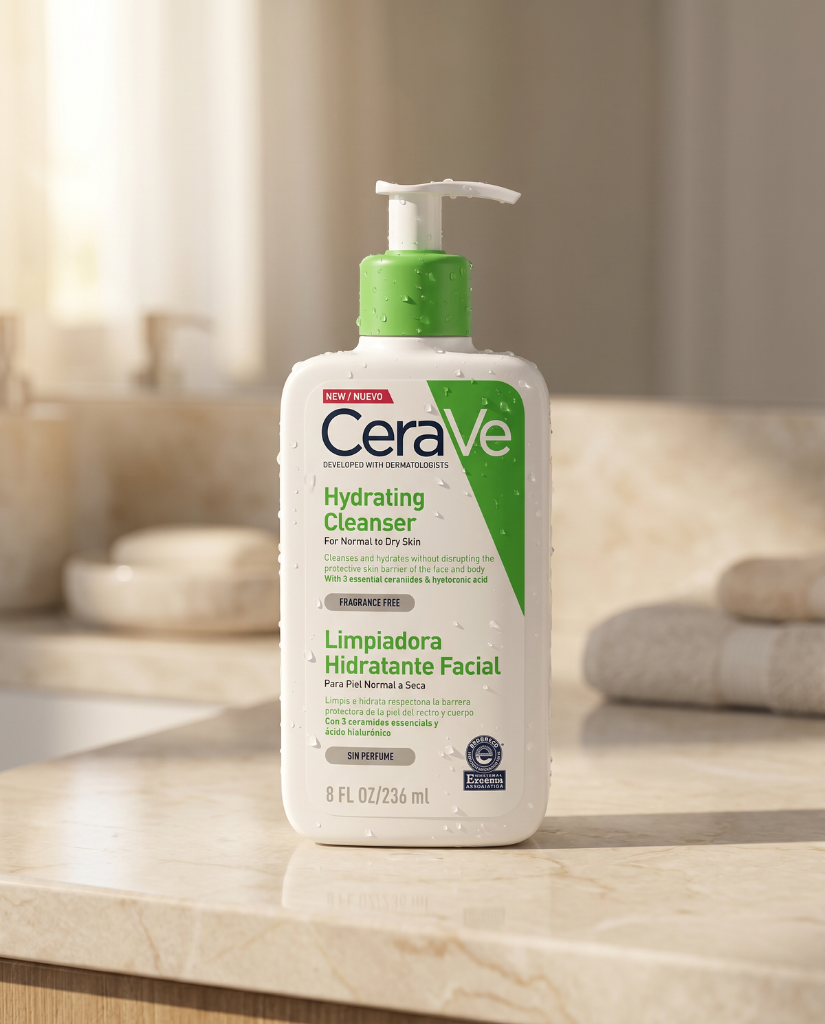 CeraVe Limpiador Hidratante Facial 236ml | Limpia Sin Resecar la Piel