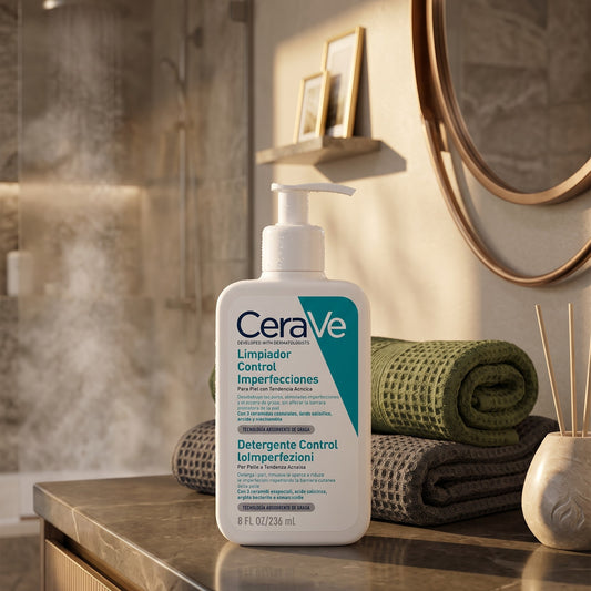 CeraVe Limpiador Control Imperfecciones 236ml | Acné, Poros y Brillo