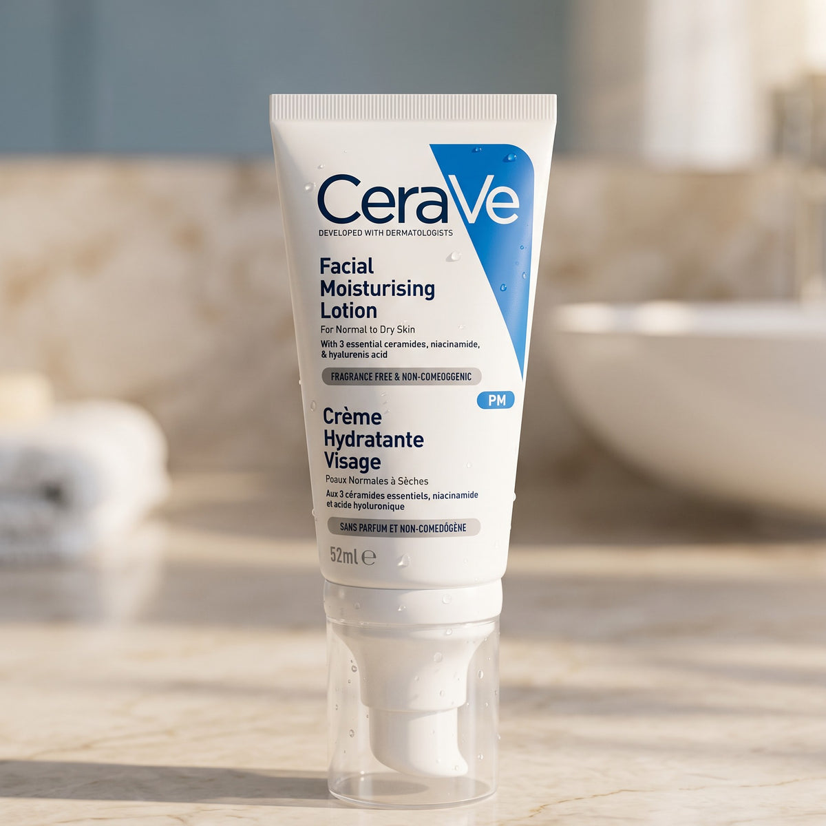 CeraVe Loción Hidratante Facial PM 52ml | Hidratación Piel Seca