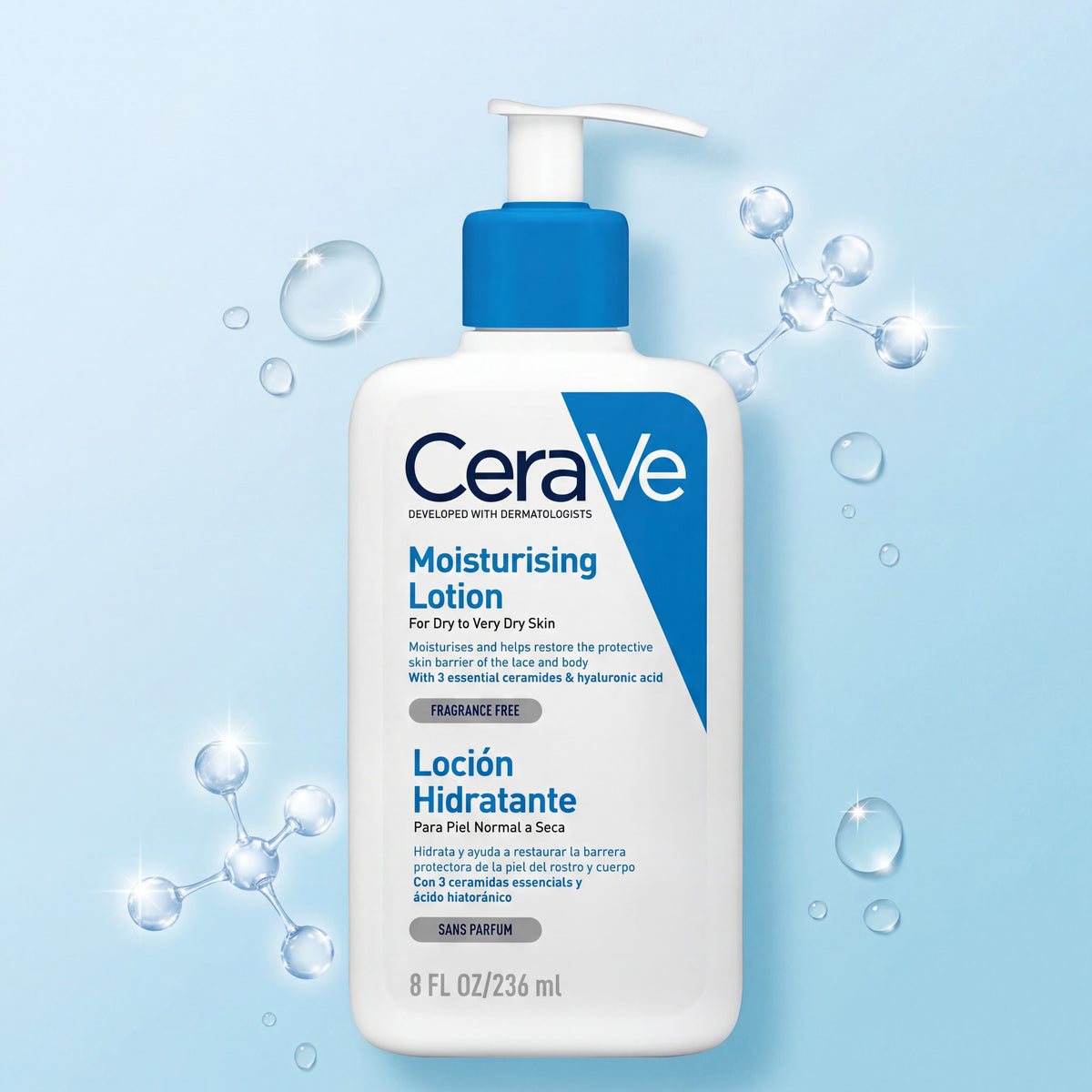 Loción Hidratante Corporal CeraVe 236ml, FolksSkin